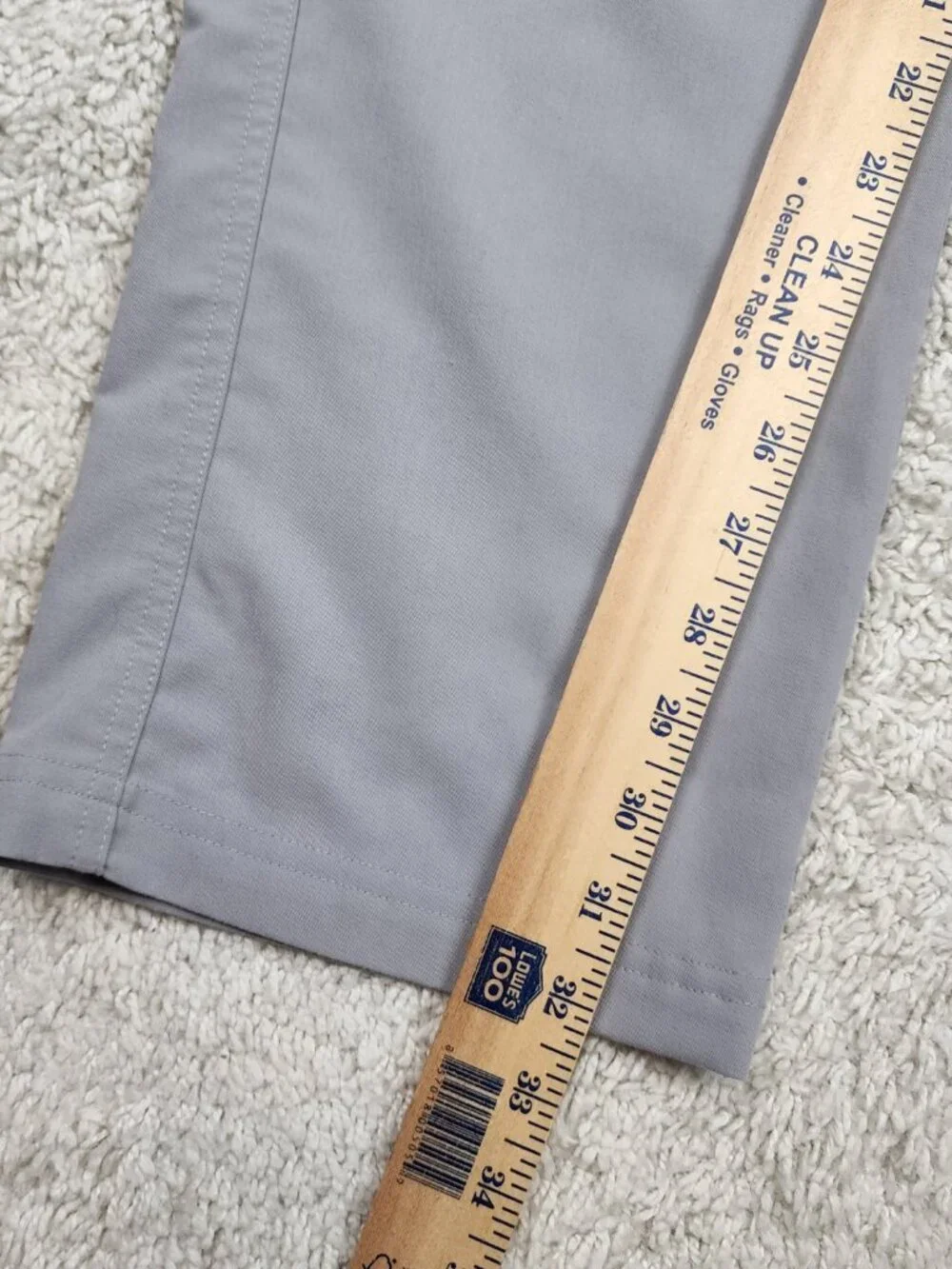 Figs Orange Scrub Pants Large Medical Workwear Drawstring Pockets Grey Loose USA